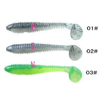 새로운 디자인 최고의 판매 2.8" 2.8g 소프트 낚시 미끼, 다양한 색상 선택 협력 업체