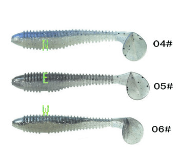 새로운 디자인 최고의 판매 2.8" 2.8g 소프트 낚시 미끼, 다양한 색상 선택 협력 업체