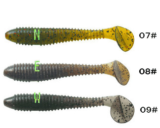 새로운 디자인 최고의 판매 2.8" 2.8g 소프트 낚시 미끼, 다양한 색상 선택 협력 업체