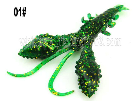새로운 최고의 판매 9.5cm/8g 5가지 색상 인공 소프트 새우 낚시 미끼 협력 업체