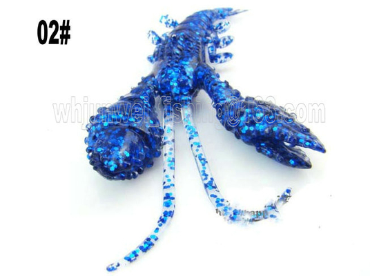 새로운 최고의 판매 9.5cm/8g 5가지 색상 인공 소프트 새우 낚시 미끼 협력 업체