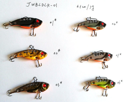 3.8cm/3g 4.5cm/7g 5.5cm/10g 블레이드 금속 낚시 매개/몰아가는 금속 진동 낚시 매개 / 단단한 낚시 매개 협력 업체
