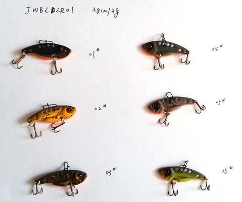 3.8cm/3g 4.5cm/7g 5.5cm/10g 블레이드 금속 낚시 매개/몰아가는 금속 진동 낚시 매개 / 단단한 낚시 매개 협력 업체