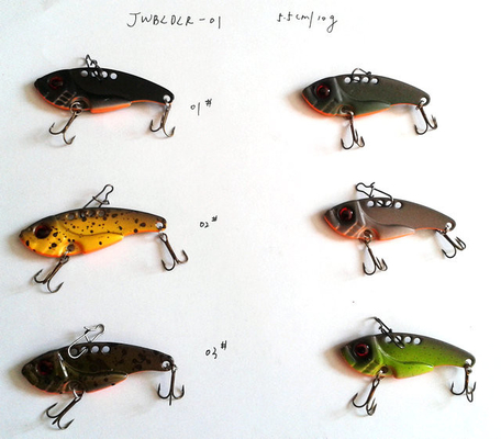 3.8cm/3g 4.5cm/7g 5.5cm/10g 블레이드 금속 낚시 매개/몰아가는 금속 진동 낚시 매개 / 단단한 낚시 매개 협력 업체