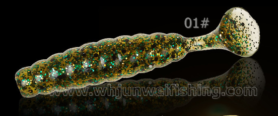T 꼬리 6cm 3.2g 플라스틱 부드러운 Grubs 낚시 먹이 인위적인 먹이 협력 업체