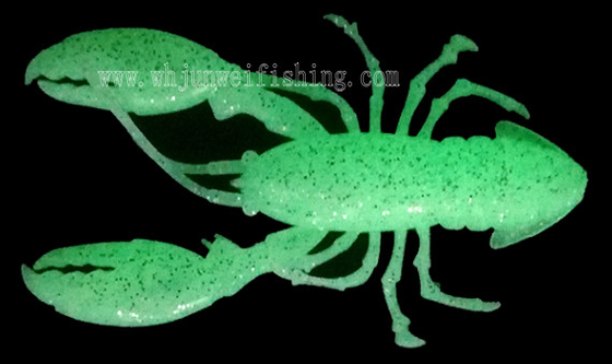 최고 판매 9.5cm 12.6g 발광 기능 다색 스내퍼 소프트 PVC 낚시 새우 루어 협력 업체
