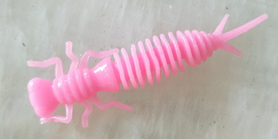 부드러운 PVC 3' 3g 4' 4g 새우 냄새 녹색 갈색 검은 노란색 분홍색 바스 낚시 먹이 낚시 협력 업체