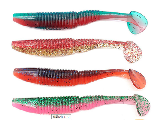 12cm 8.6g T테일 소프트 베이트 플라스틱 낚시 루어 협력 업체